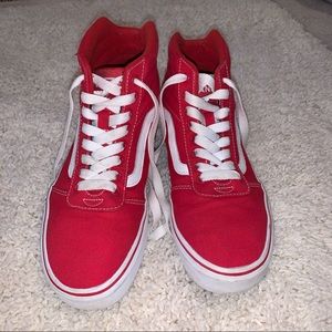Red High Top Vans